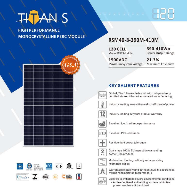 Solar Panel for Roof Solar Power System