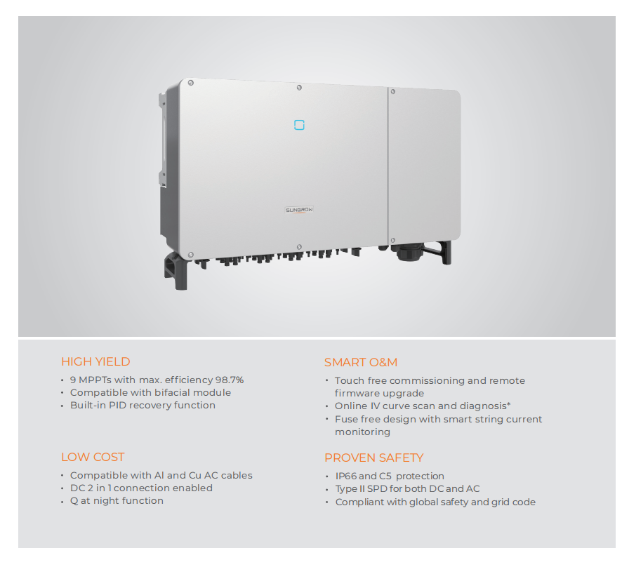 110kw Inverter of home use Solar power System